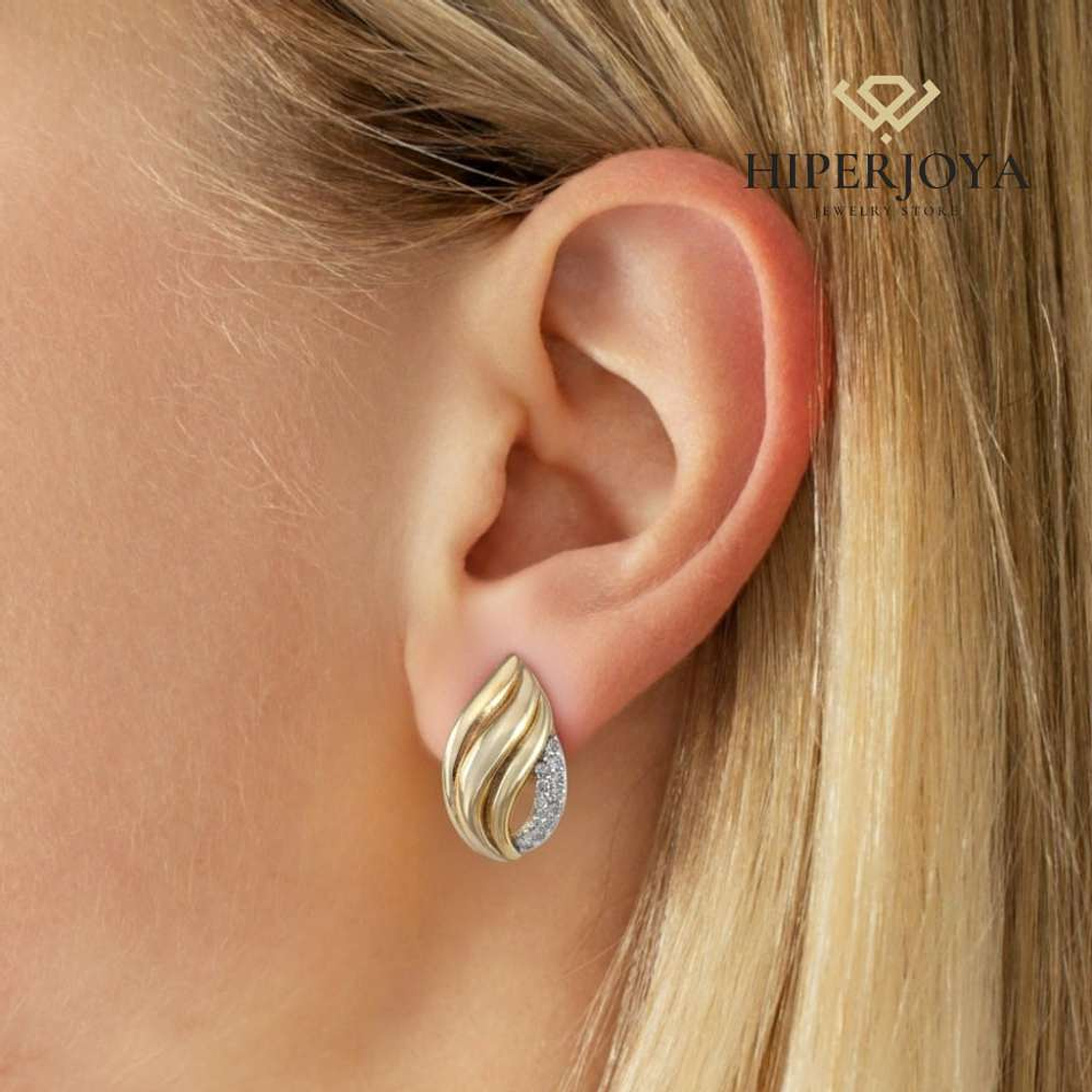Pendientes dorados elegantes 2