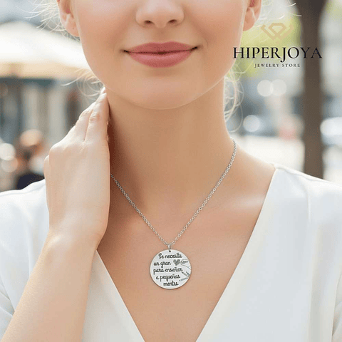 Colgante personalizado leyenda plata