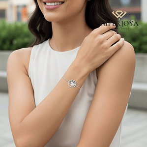 Pulsera árbol de la vida plata 