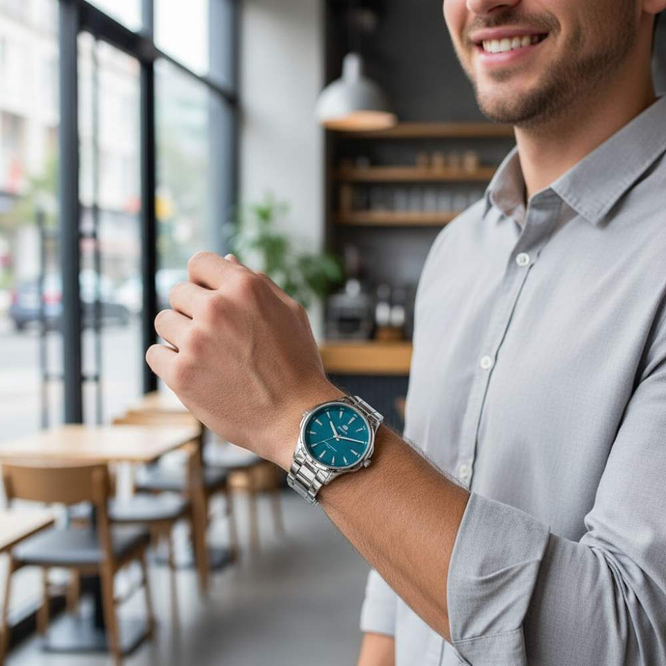 Reloj para hombre de acero  3