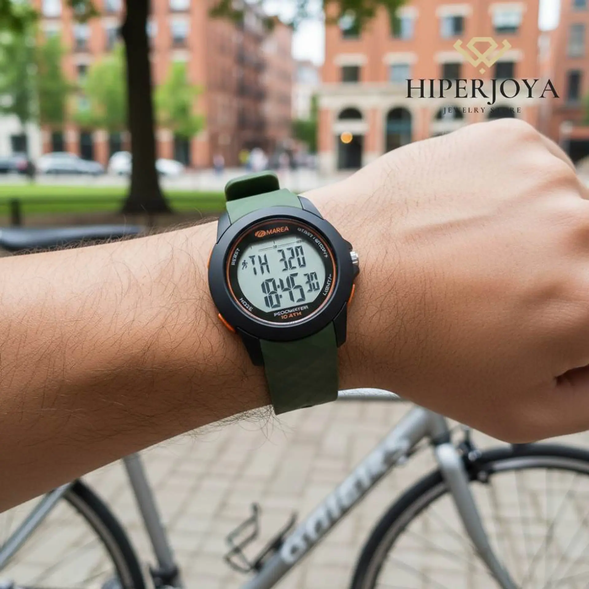 Reloj para hombre color verde militar  2