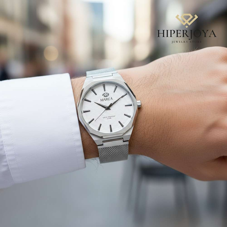 Reloj color plata para hombre  2