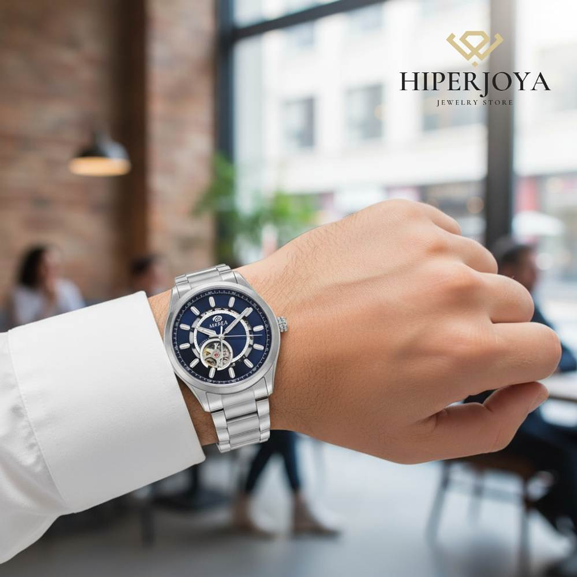 Reloj de acero automático movimiento japonés  1