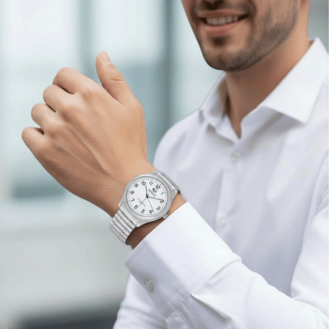 Reloj de acero elástico 