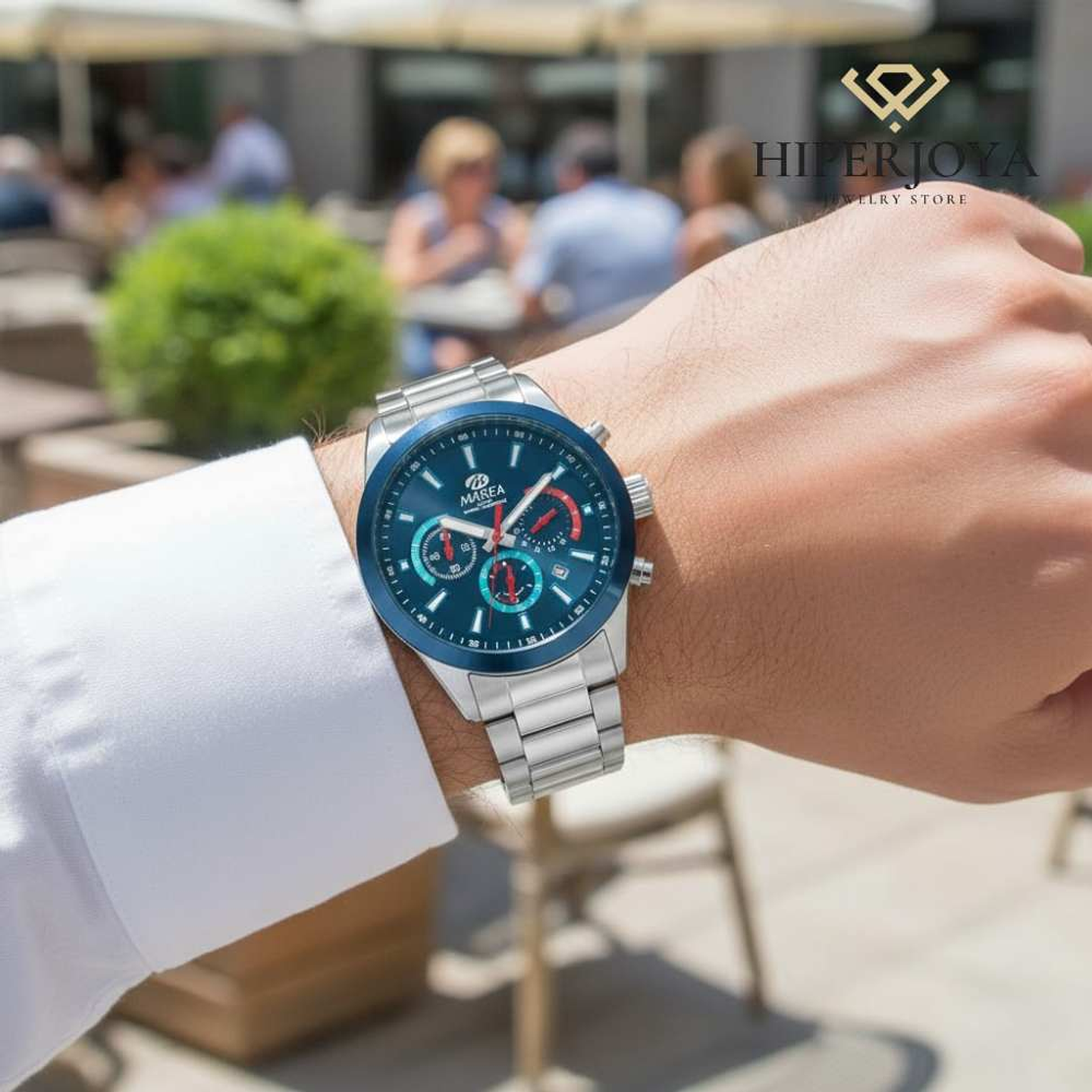 Reloj de acero para caballero  2