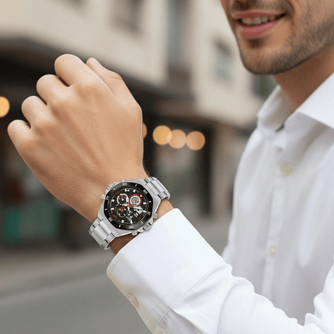 Reloj multifunción acero 