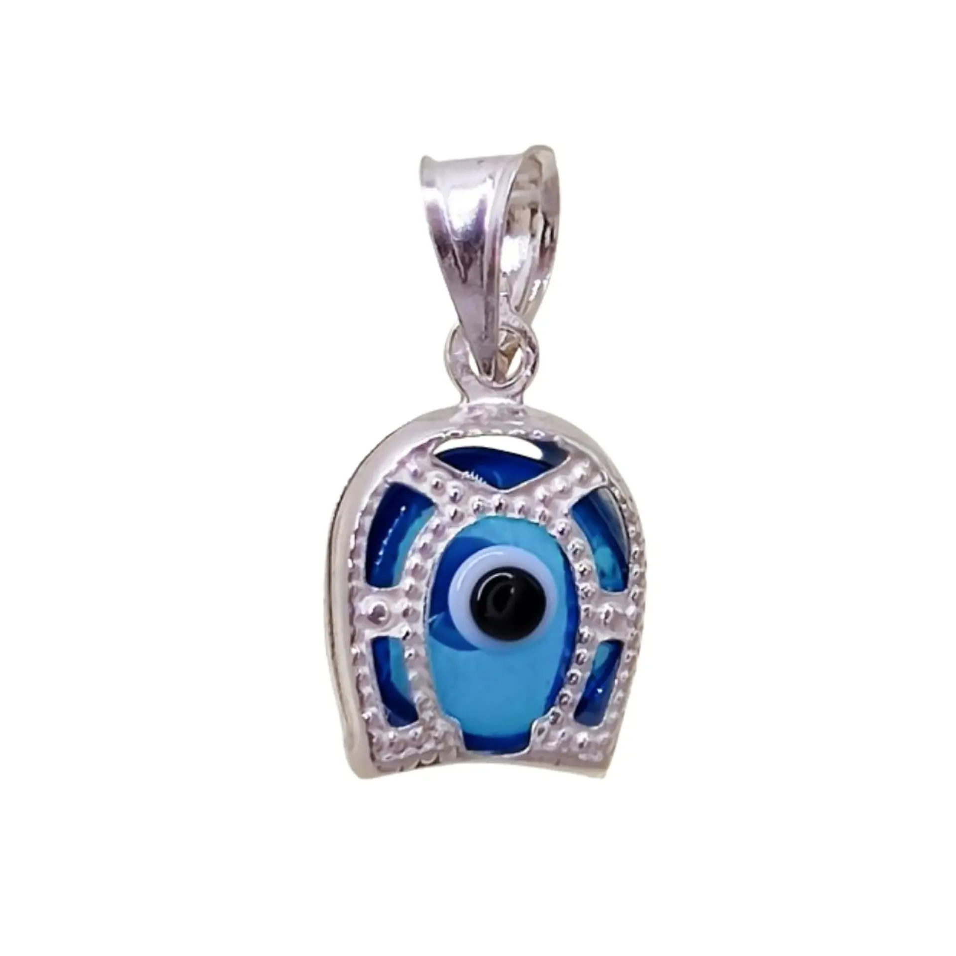 Colgante ojo turco de herradura  1