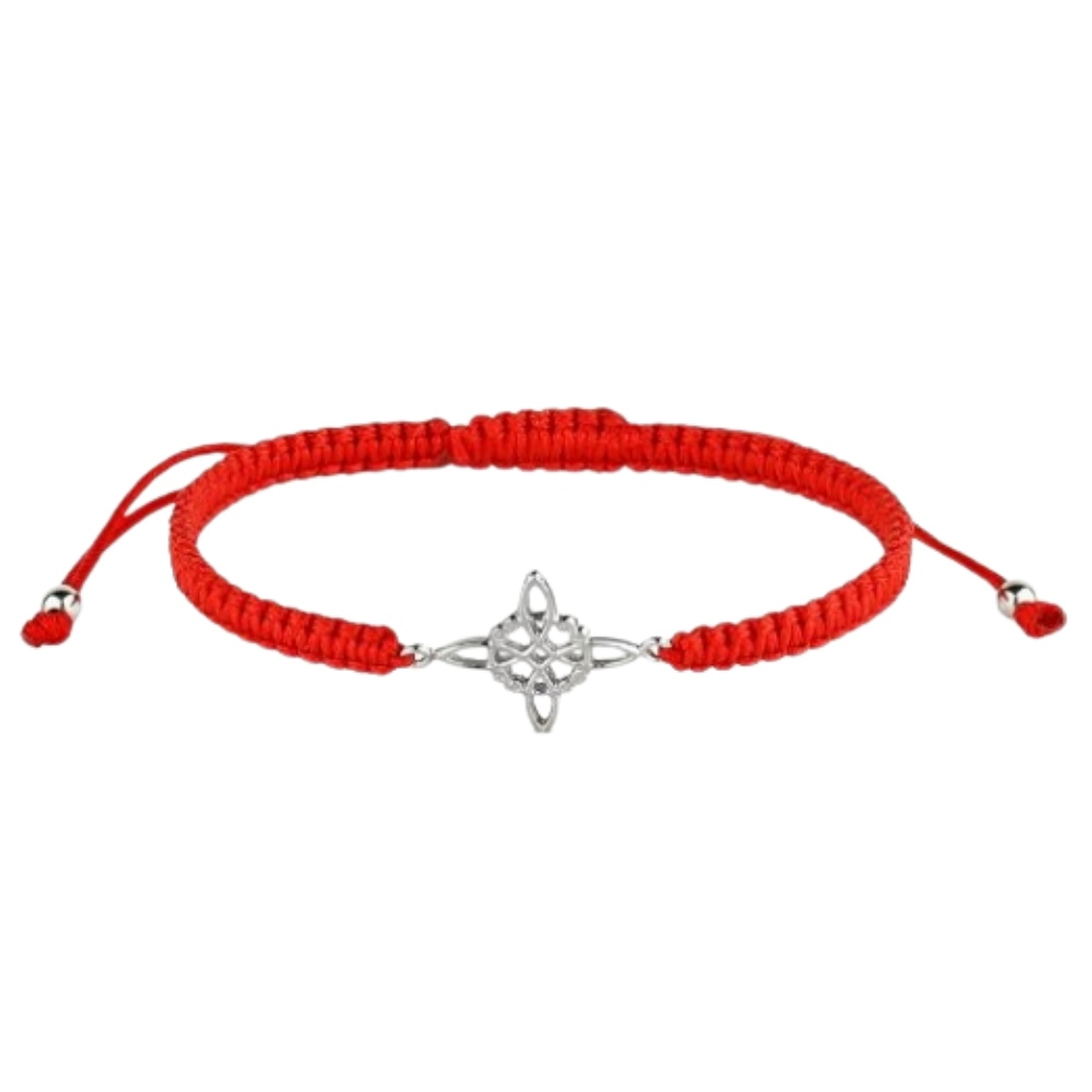 Pulsera de hilo rojo con nudo de bruja  1