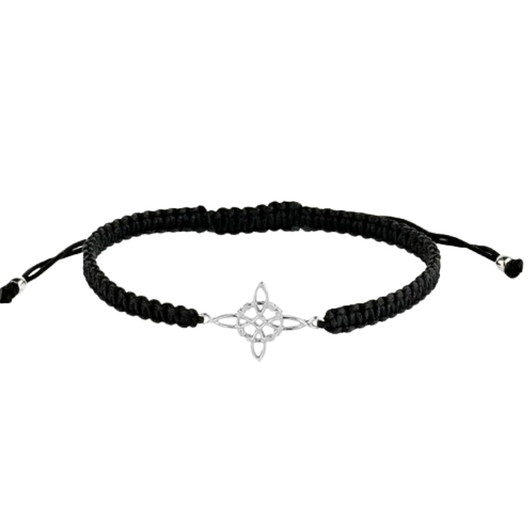 Pulsera de hilo y nudo de bruja  1