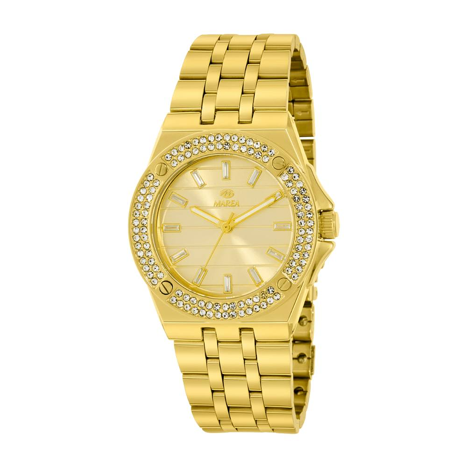 Reloj con esfera rodiada de circonitas  1