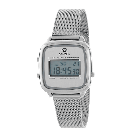 Reloj para mujer plateado digital 