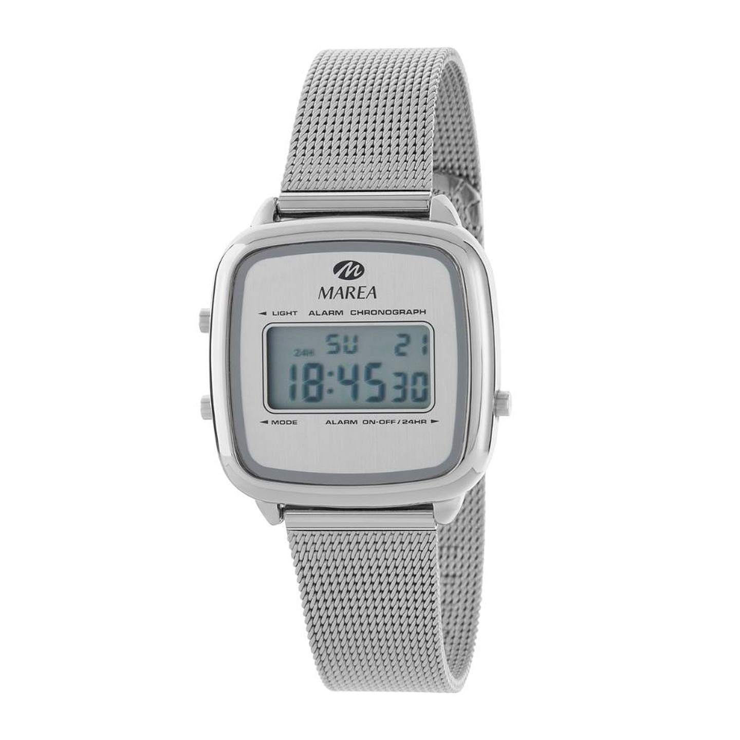 Reloj para mujer plateado digital  1