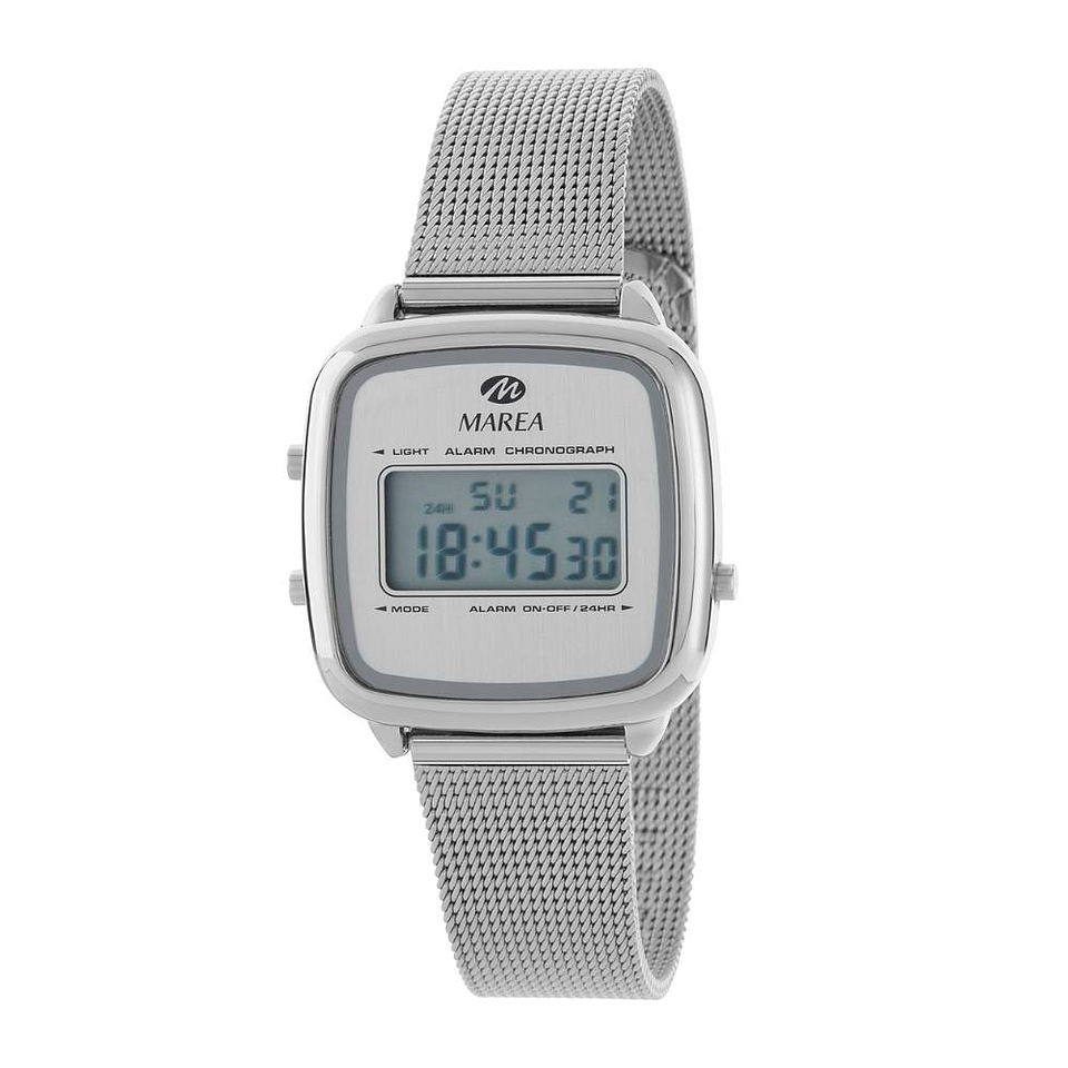 Reloj para mujer plateado digital  1