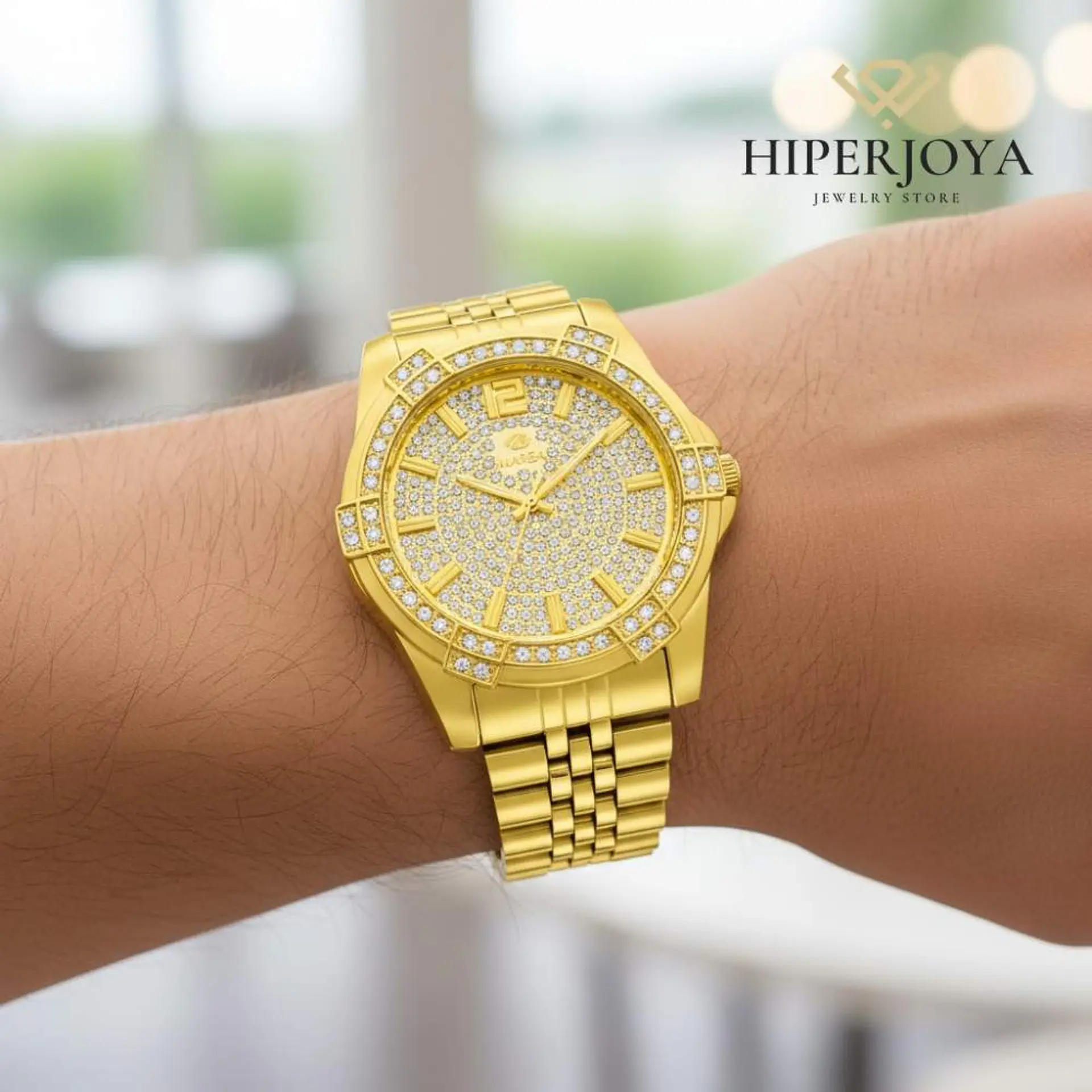 Reloj de hombre dorado 2