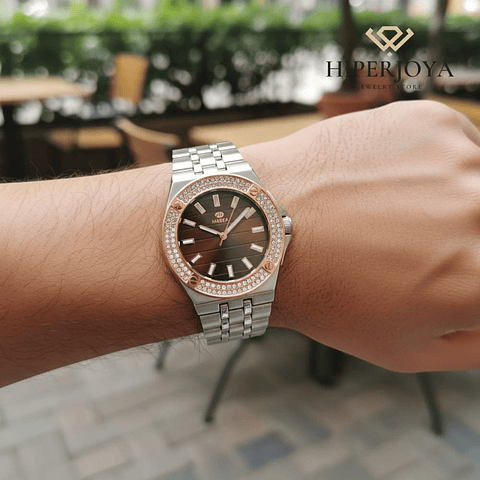 Reloj para caballero plateado 