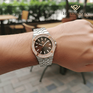 Reloj para caballero plateado 