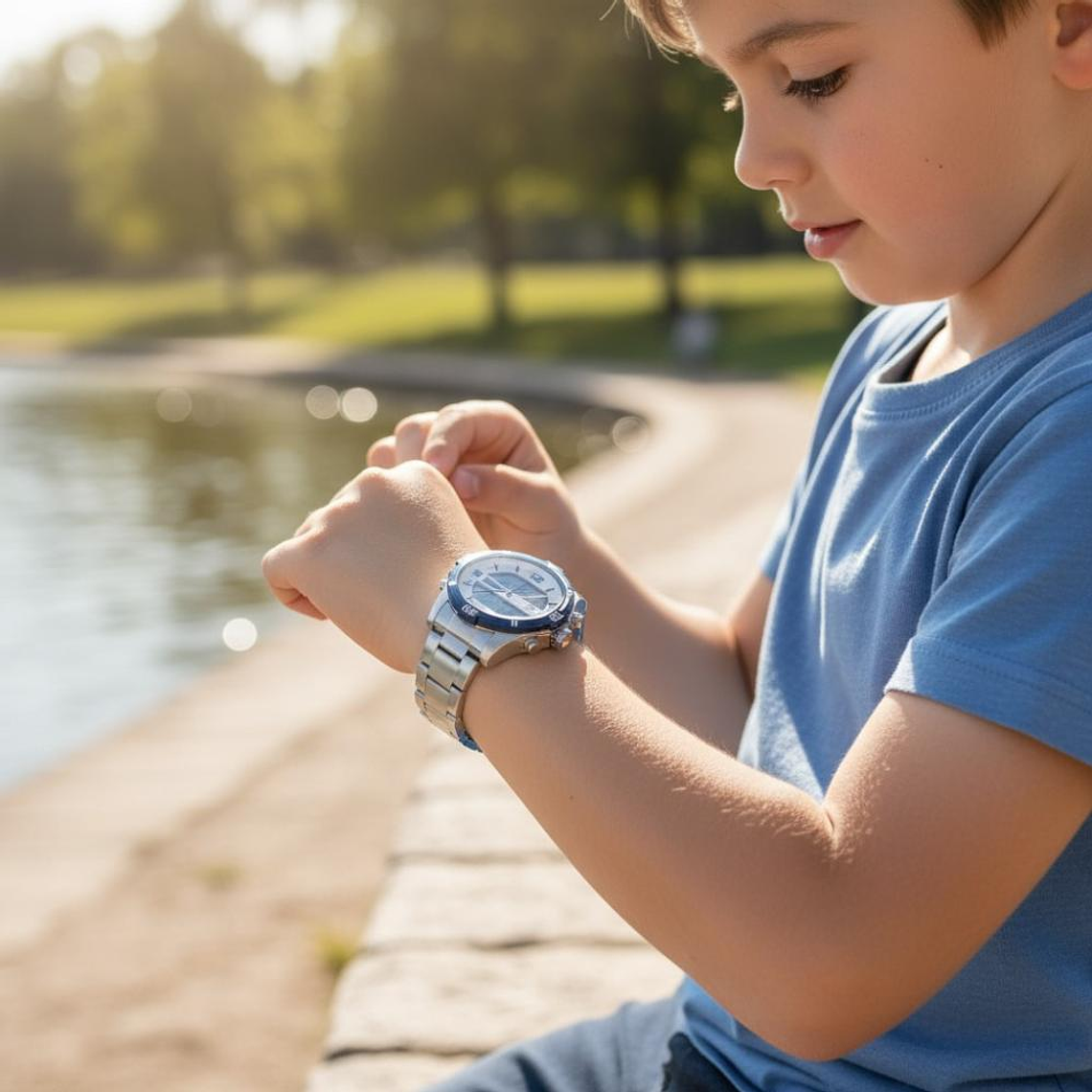 Reloj para niño con correa de acero  3