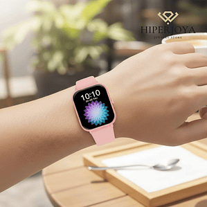 Reloj inteligente smartwach rosa 