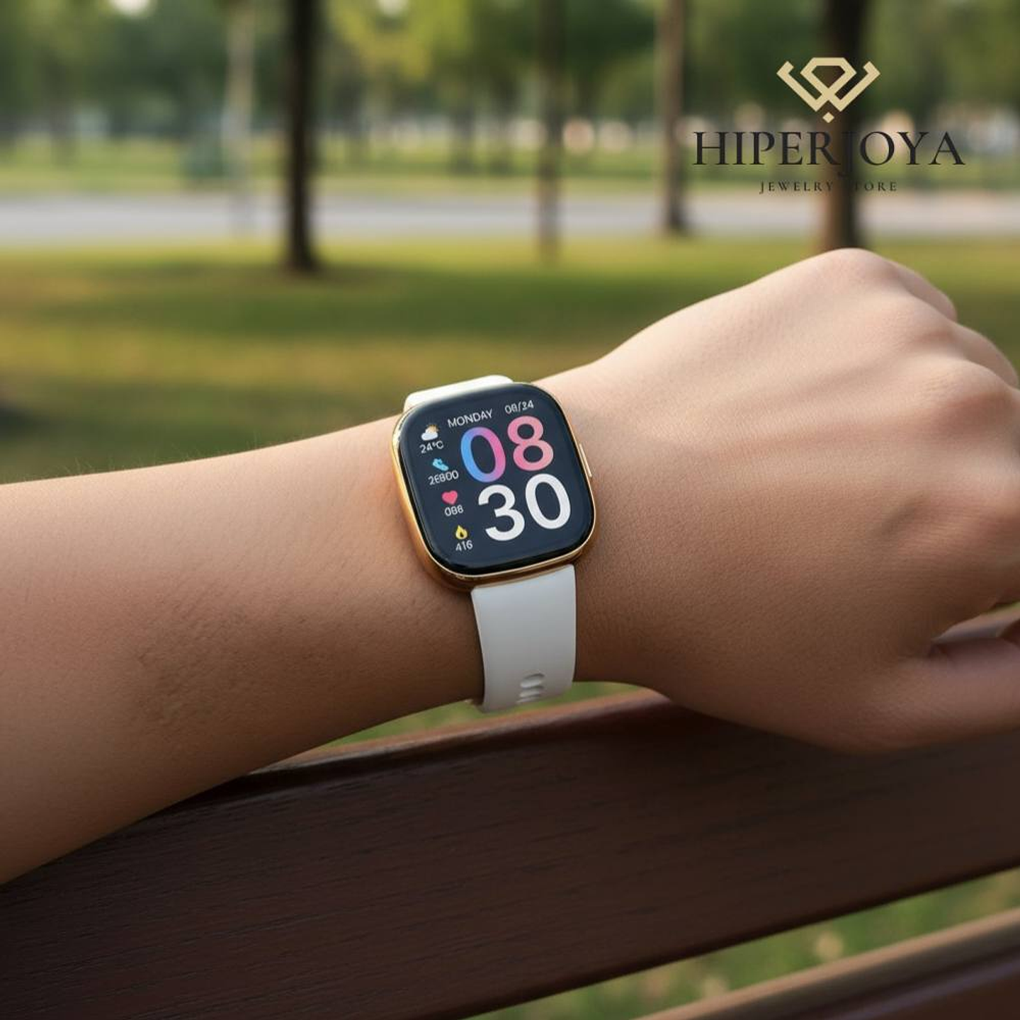 Reloj smarwatch blanco para mujer 2