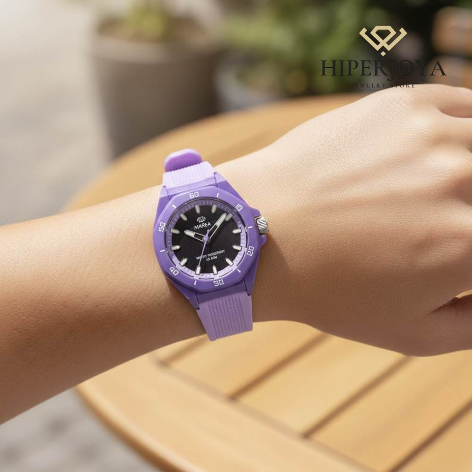 Reloj con movimiento japonés tres agujas 2