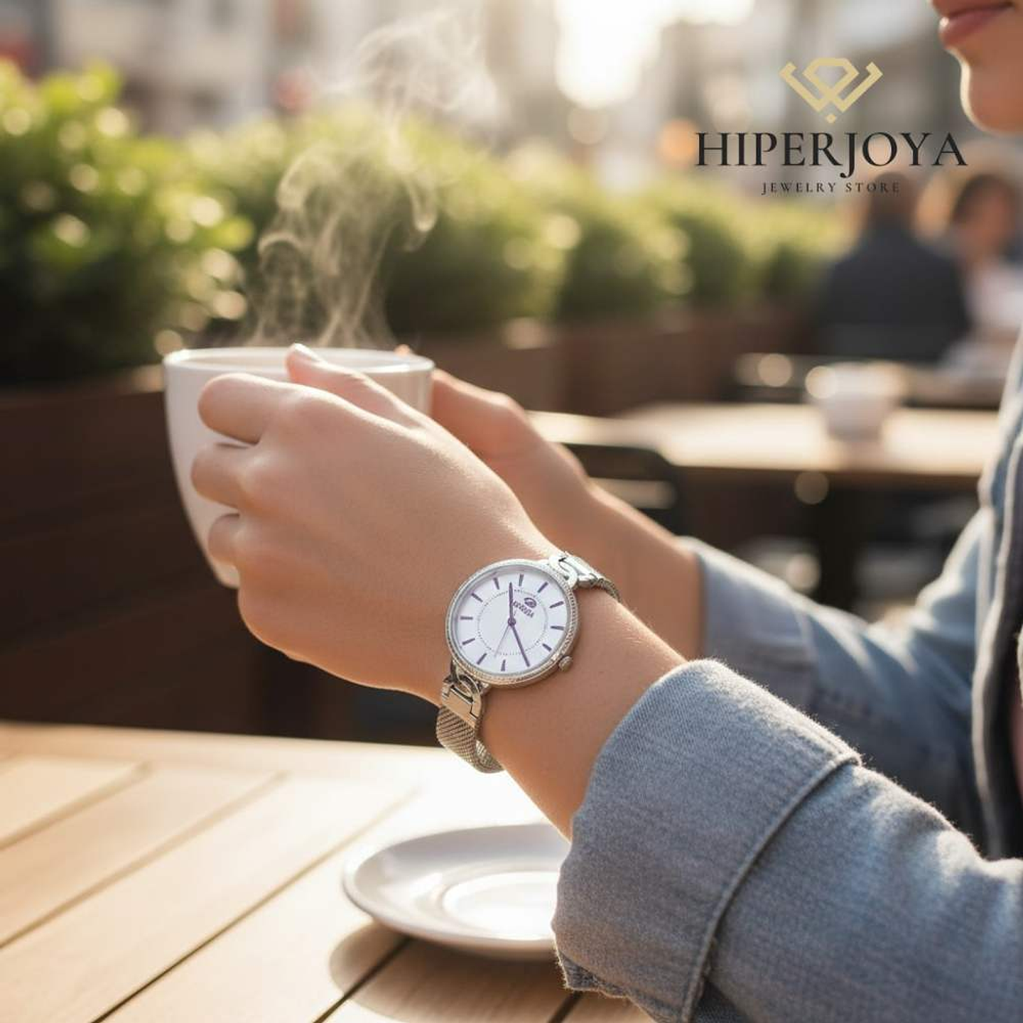 Reloj para mujer de acero  3