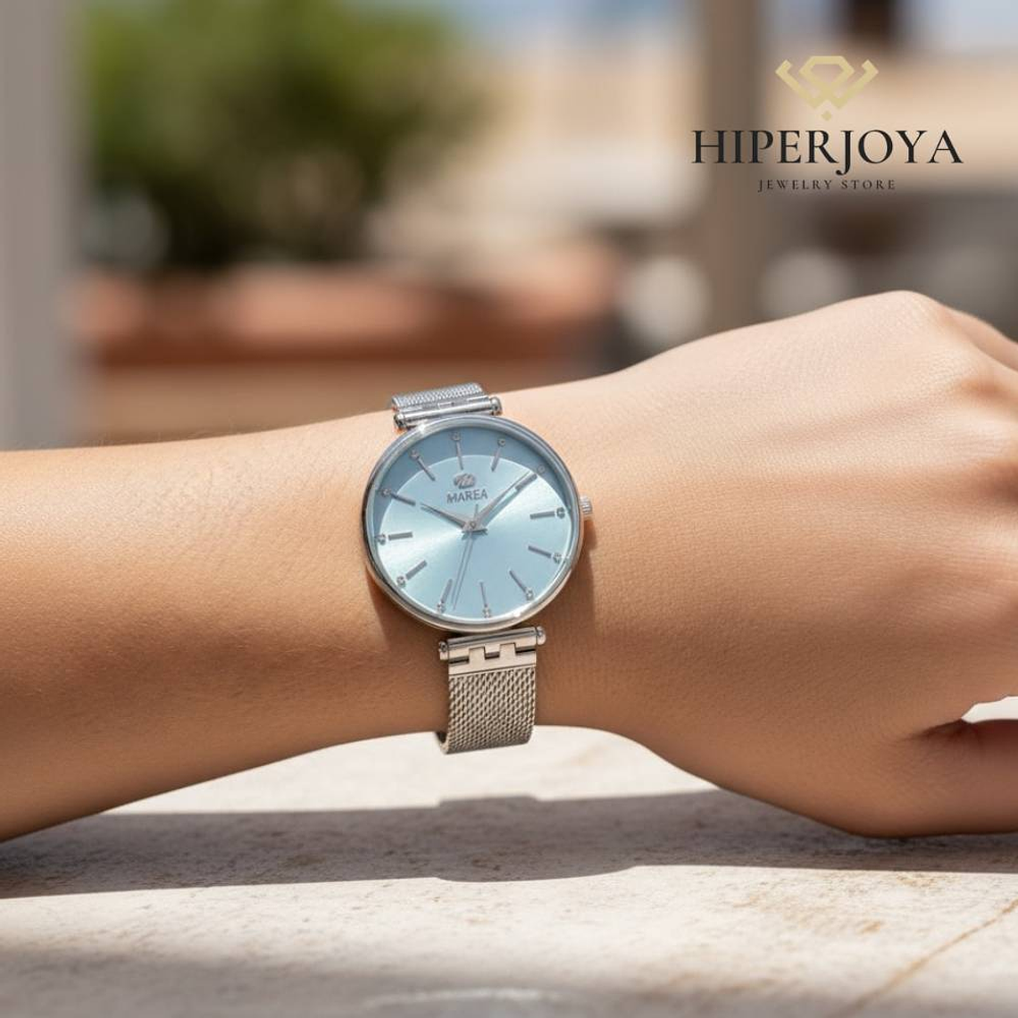 Reloj con la esfera azul para mujer 2