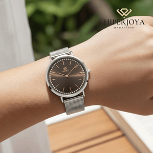 Reloj de acero para mujer 