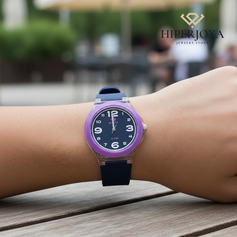 Reloj para mujer de esfera violeta  2