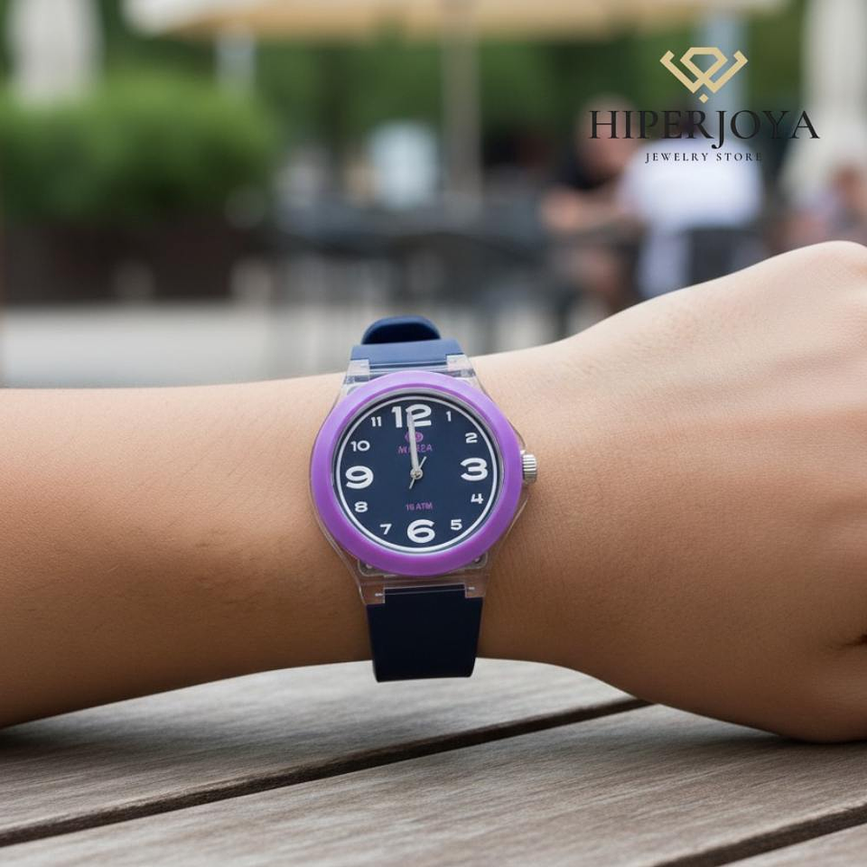 Reloj para mujer de esfera violeta  2