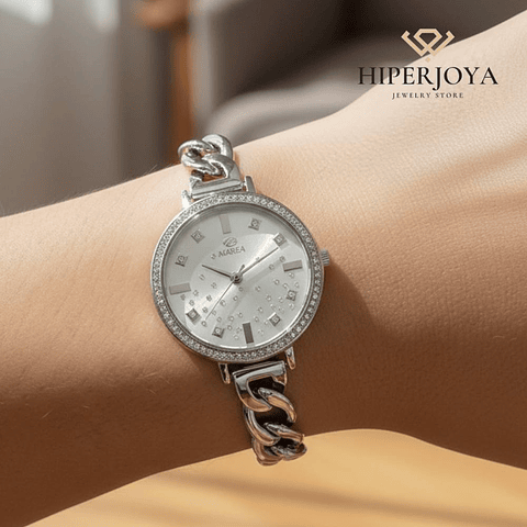 Reloj para mujer plateado 