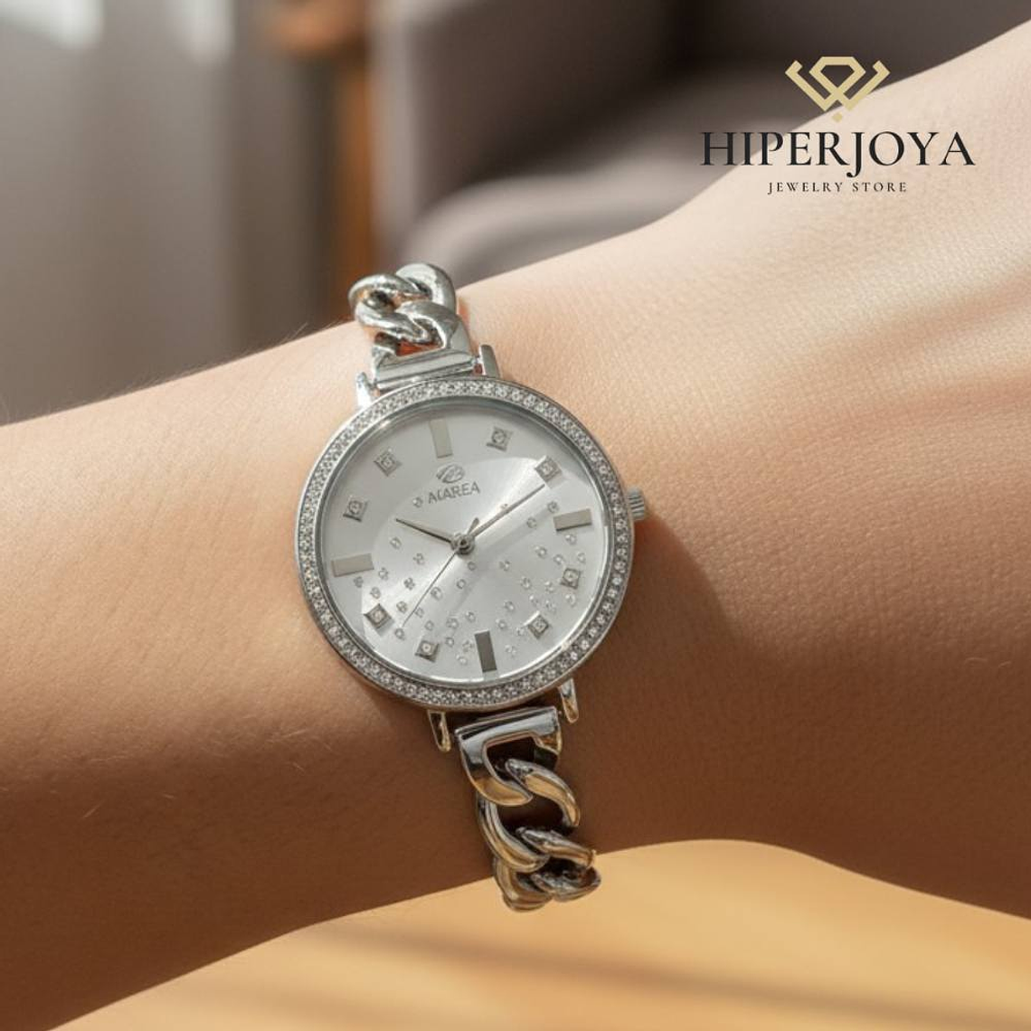 Reloj para mujer plateado  2