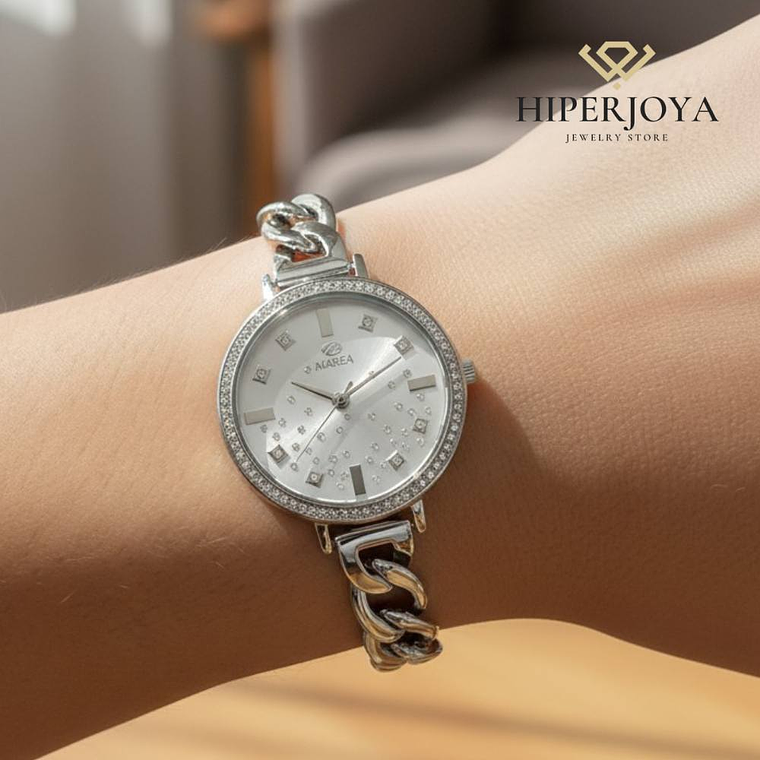 Reloj para mujer plateado  2