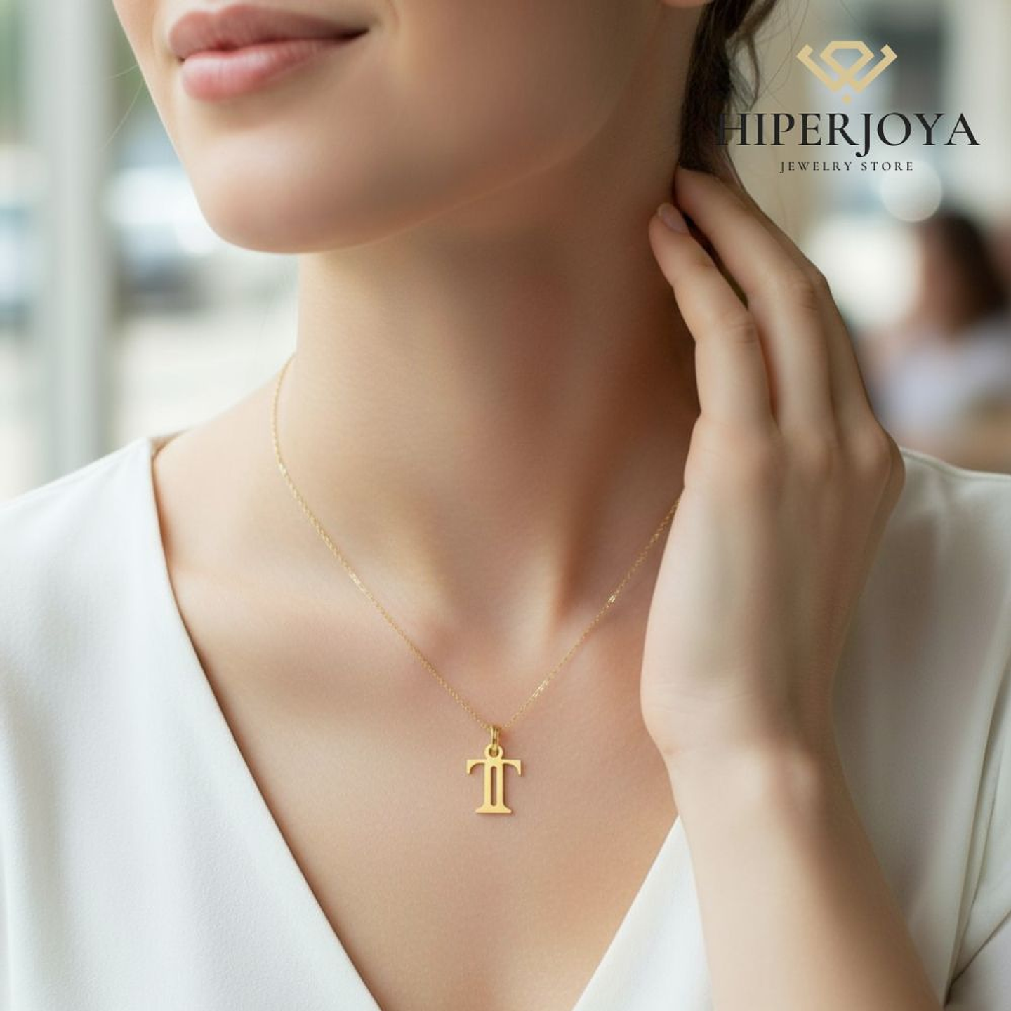 Colgante de inicial T Oro 18k 2