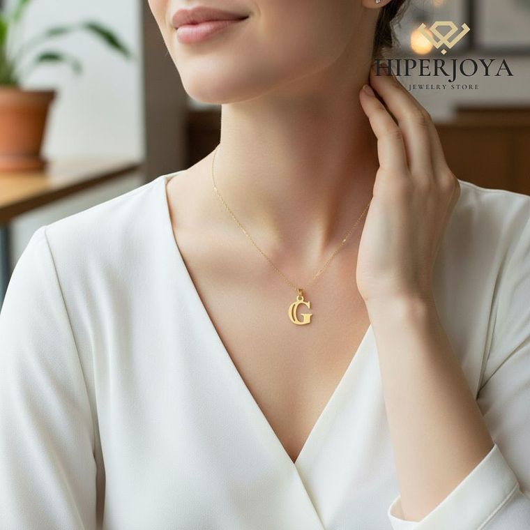 Colgante de inicial G Oro 18k 2