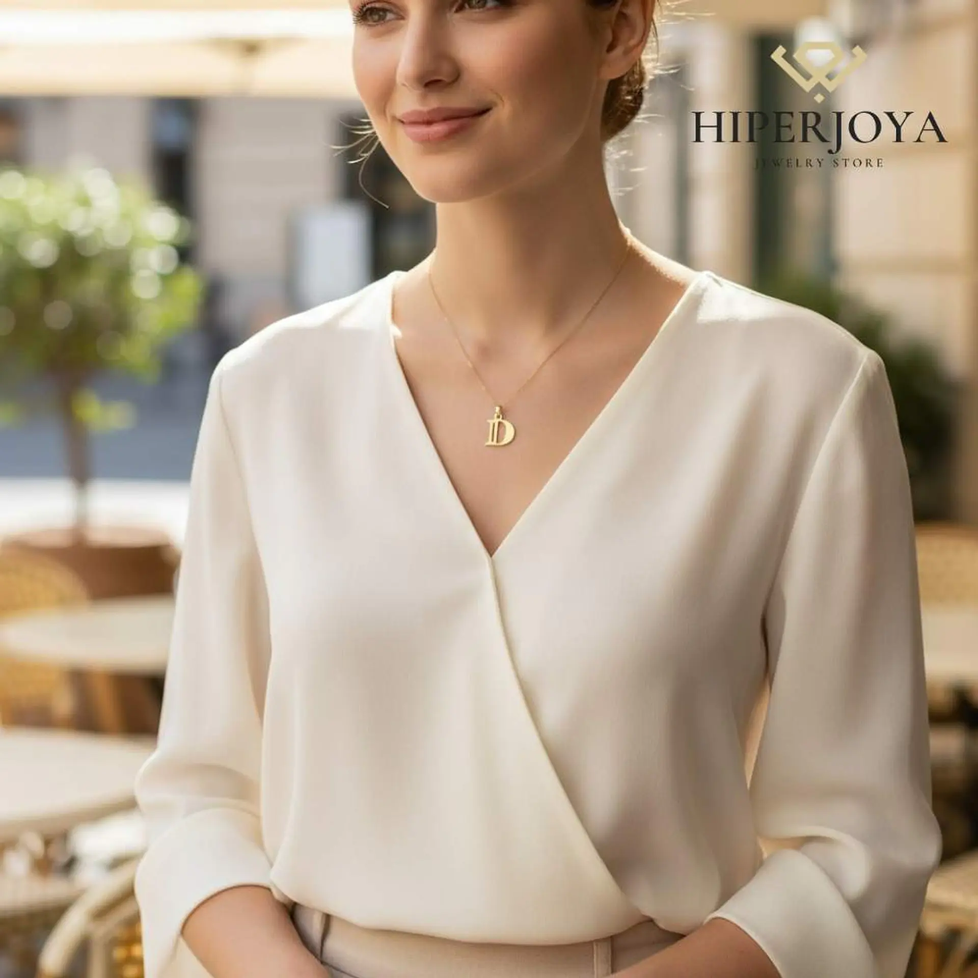 Colgante de inicial D Oro 18k 3
