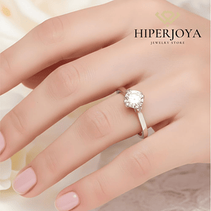 Anillo de compromiso Oro blanco