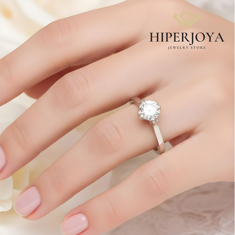 Anillo de compromiso Oro blanco 1