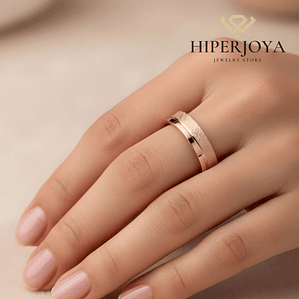 Alianza de Oro rosa 4 mm