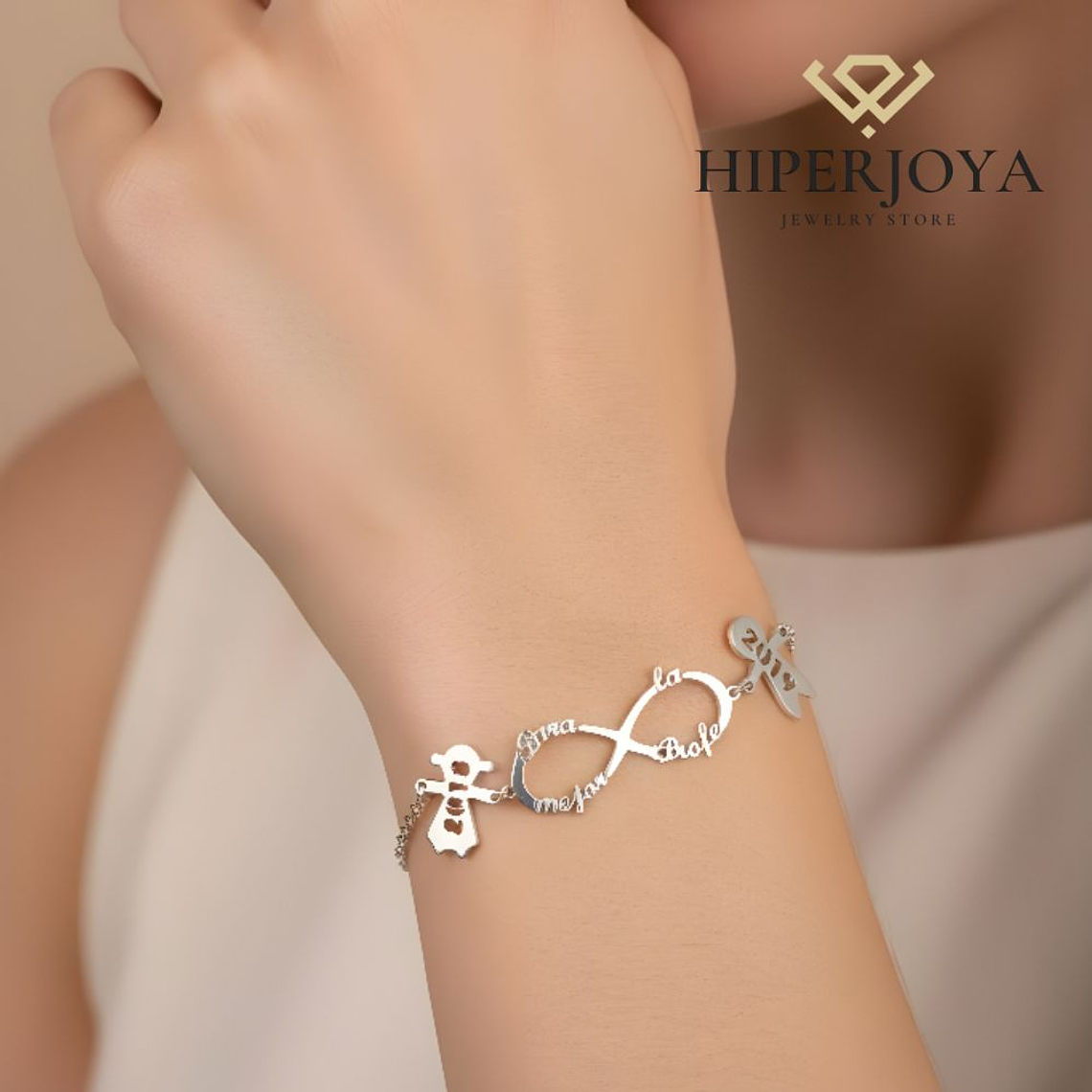 Pulsera personalizada para la mejor profe cursos plata 2