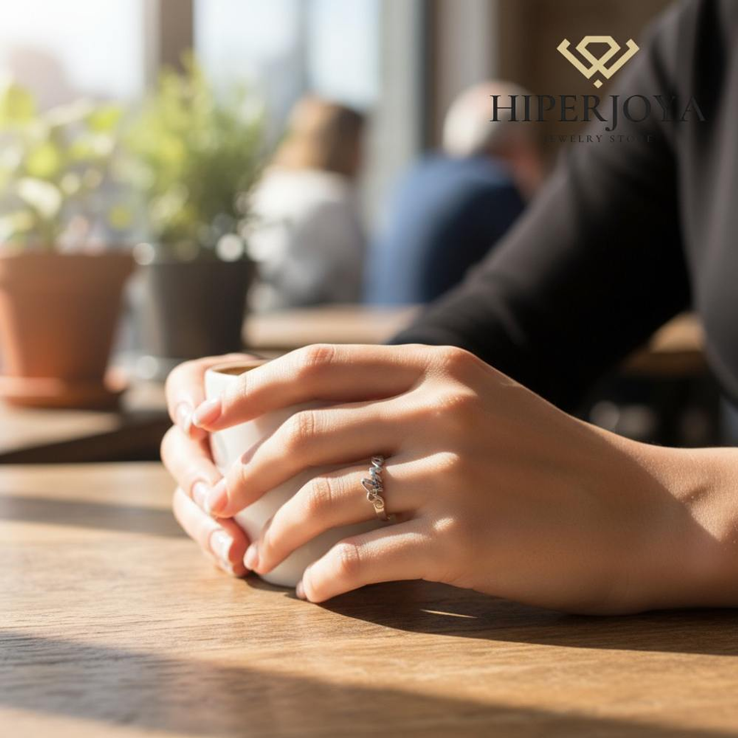 Anillo personalizado con nombre plata 2