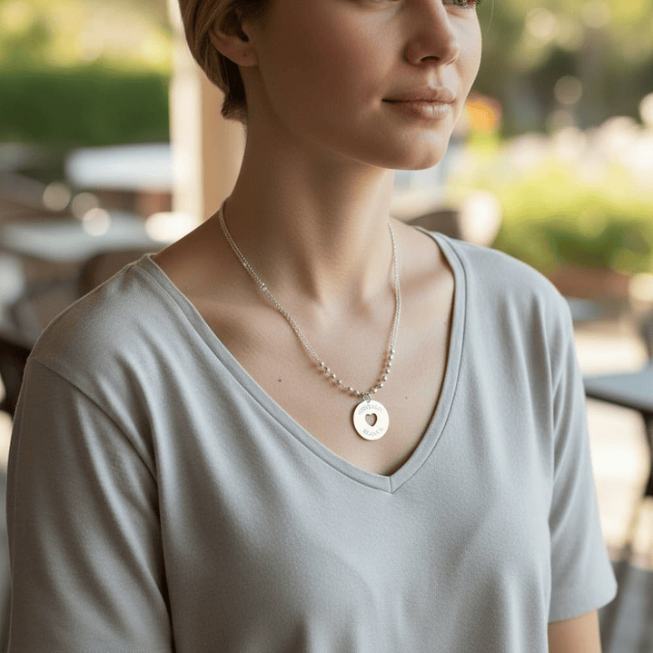 Colgante personalizado nombres plata 2