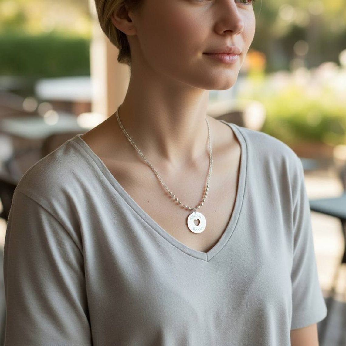 Colgante personalizado nombres plata 2