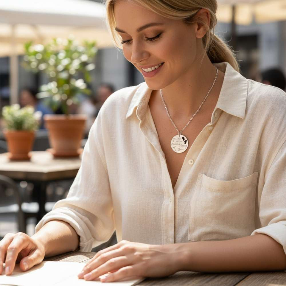 Colgante personalizado hijos plata 2