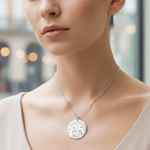 Colgante personalizado alumnos plata