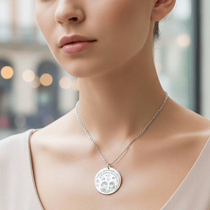 Colgante personalizado alumnos plata