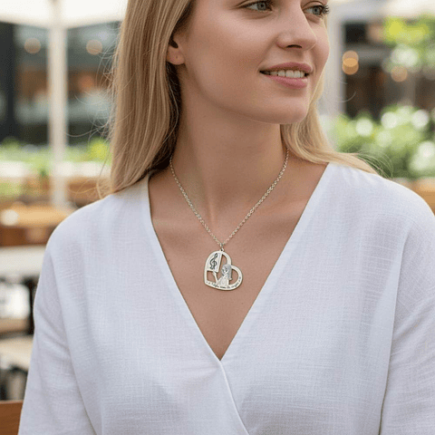 Colgante personalizado maestra plata