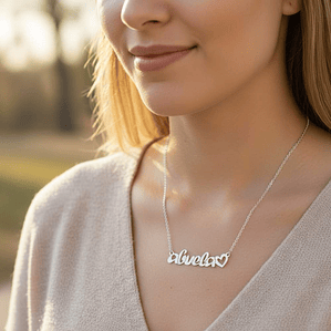 Colgante personalizado abuela plata