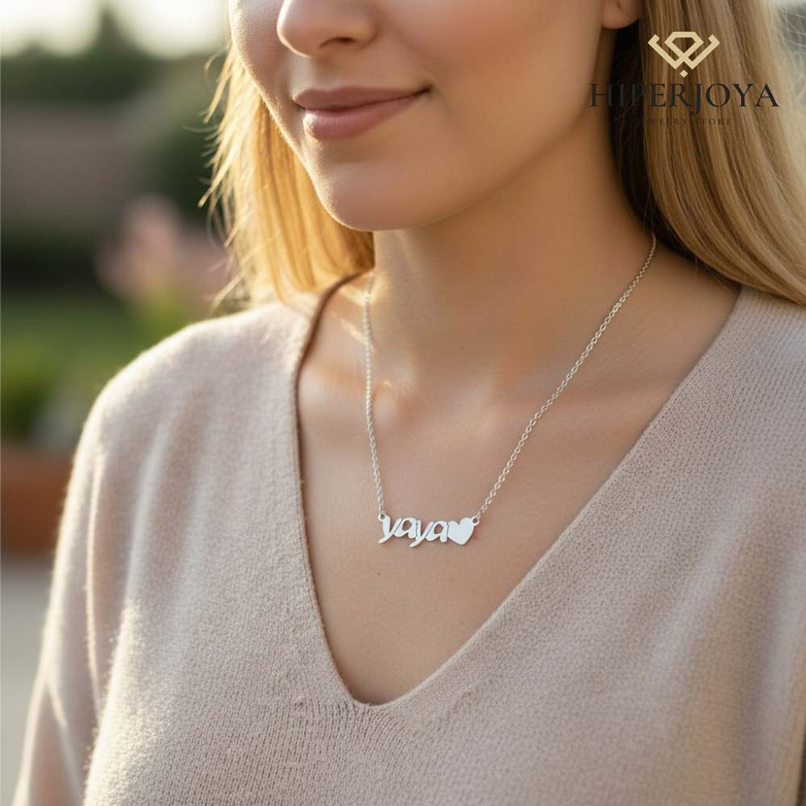 Colgante personalizado yaya plata 2