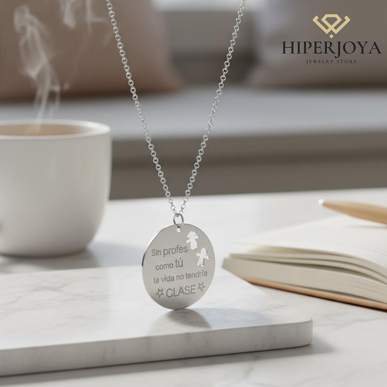 Gargantilla personalizada para la profe plata 3