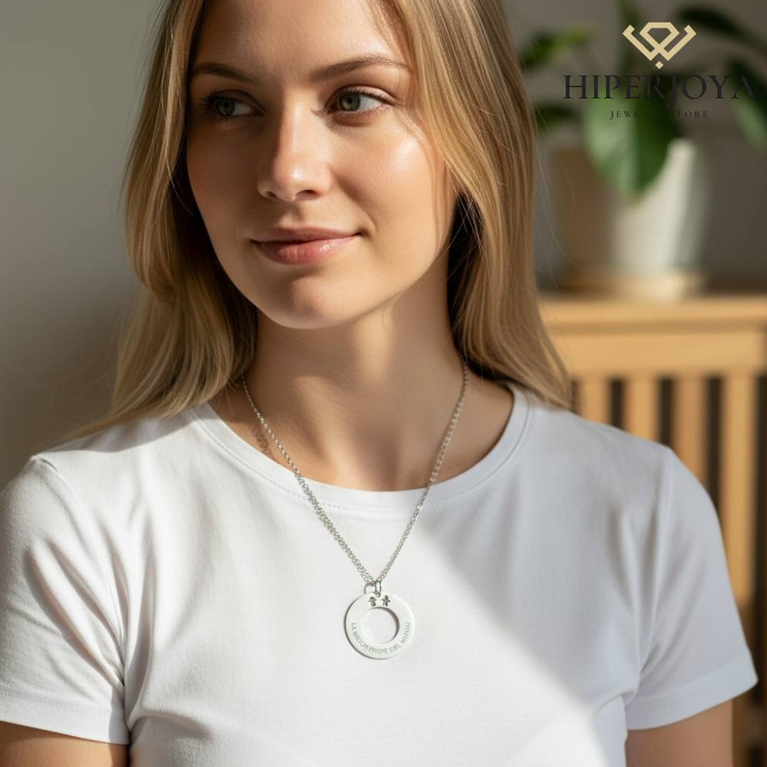 Gargantilla personalizada para tu profe favorita plata 2